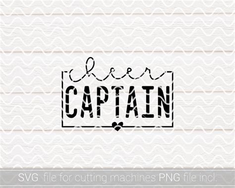 Cheer Captain Svg Png Cheerleader Svg Cheer Svg Cheer Etsy