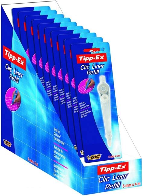 Tipp Ex Ecriture Recharge Ruban Correcteur Tipp Ex 5 Mm X 4 M Clic