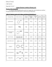 Grignard Reaction Synthesis Of Benzoic Acid Docx Madison Christian