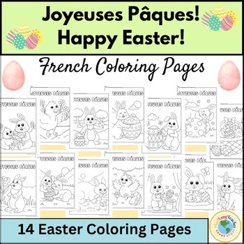 French Easter Activities Coloring Pages Joyeuses P Ques Printables