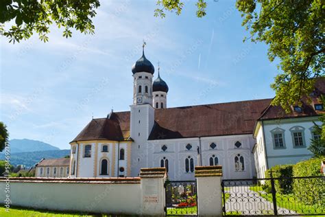 Kloster Benediktbeuern Basilika Klosterkirche St Benedikt Stock Foto