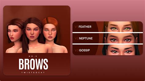 Eyebrow Set No By Twistedcat Sims