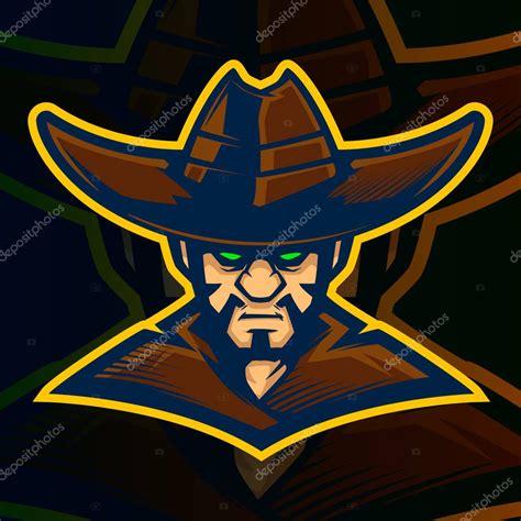 Cowboy Mascota Logotipo Ilustraci N