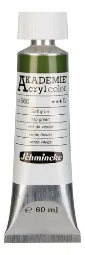 Tinta Acr Lica Schmincke Akademie Ml Sap Green Mercadolibre