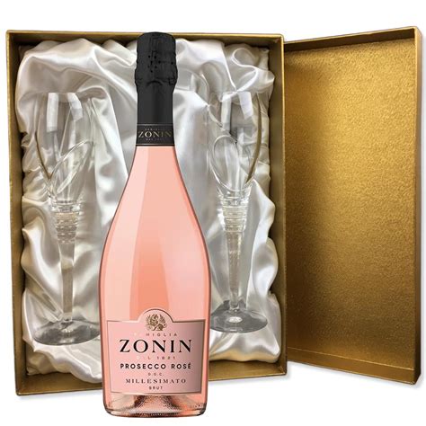 Zonin Prosecco Rose Doc Millesimato 75cl in Gold Luxury Presentation ...