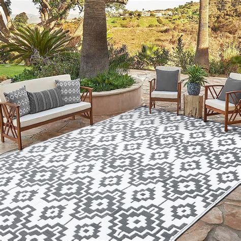 Hugear Outdoor Rugs X Waterproof Clearance For Patios Plastic