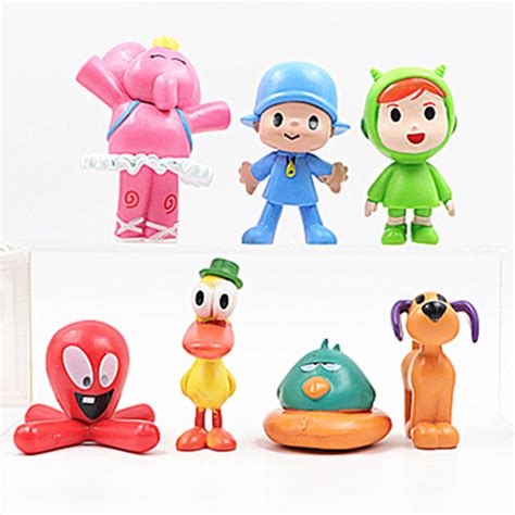 Pocoyo Elly Pato Animals Dolls Anime Action Figures Bird Duck Elephant