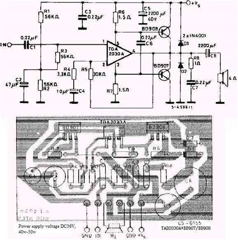 120 Watt Amplifier Circuit Using TDA 2030 IC Homemade