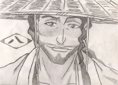 Shunsui Kyoraku Drawing By Iamcourier On Deviantart