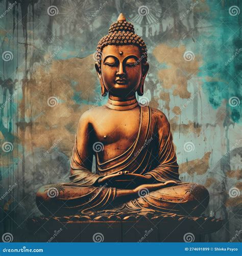 Buddha Statue As Album Cover for Mediation Music Generative AI Stock ...