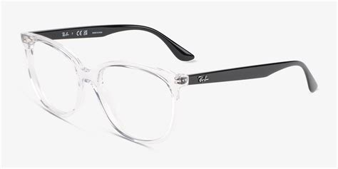 Ray-Ban RB4378V - Round Transparent Frame Eyeglasses | Eyebuydirect Canada