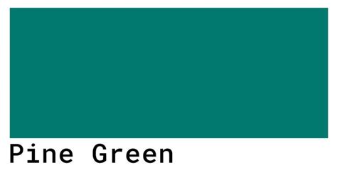 Pine Green Color Codes Hex Rgb Cmyk Values