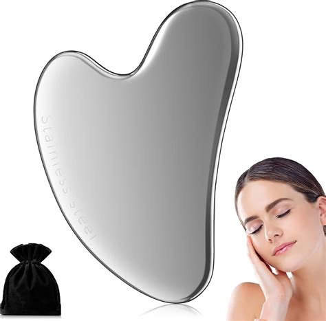 Gua Sha Gua Sha Visage Acier Inoxydable Massage Pierre De Guasha Facial