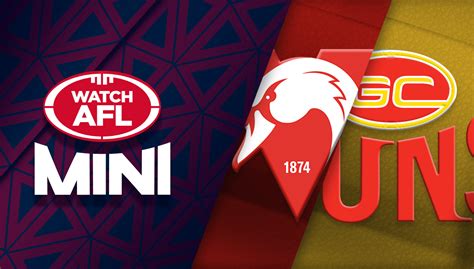 Sydney Swans Vs Gold Coast Suns Afl Live Scores