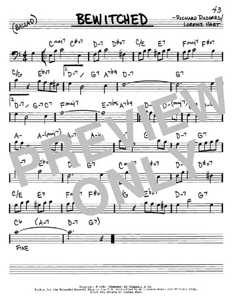 Bewitched | Sheet Music Direct