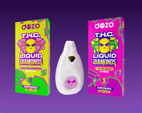 Dozo Thc Liquid Diamond Disposables Green Valley Cbd