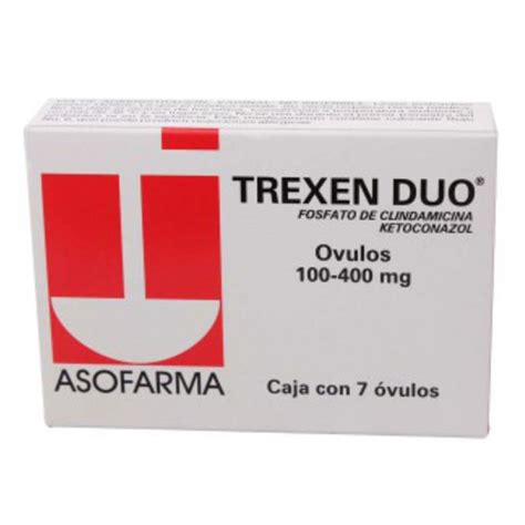 Óvulos Trexen Duo 100mg400mg Caja Con 7 Óvulos Chedraui