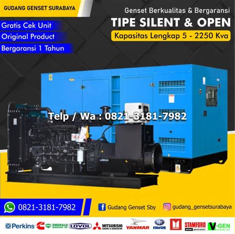 Jual Genset Silent Perkins 30 Kva Jual Genset Perkins 30 Kva Di