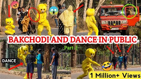 Crazy Teddy Bear Bakchodi And Dance In Public🔥part 2 Irritating People🤣