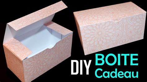 DIY Boite Cadeau En Papier Comment Faire Une Boite Rectangulaire