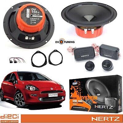 Kit 4 Casse Altoparlanti Anteriori 2 Vie Separate Hertz Fiat Grande