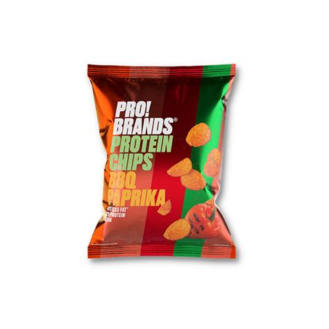 Pro!Brands Protein Chips BBQ Paprika - 50 grams - Scandinavian Online Store