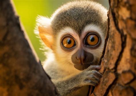 Free AI Image | Cute monkey spending time in nature