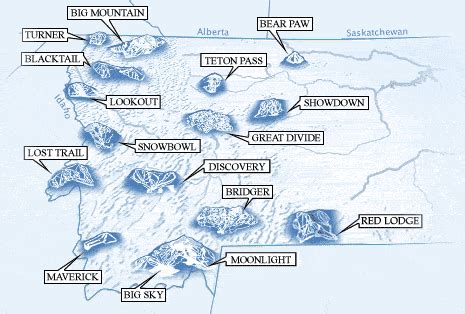 Montana Ski Resorts Map – Verjaardag Vrouw 2020