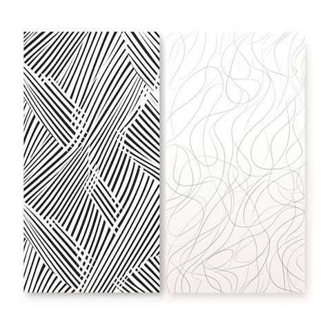 Premium Photo Two Black And White Notebooks With Lines On Them