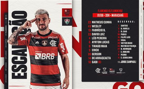 SAIU Sem Pedro Flamengo divulga escalação para jogo contra o