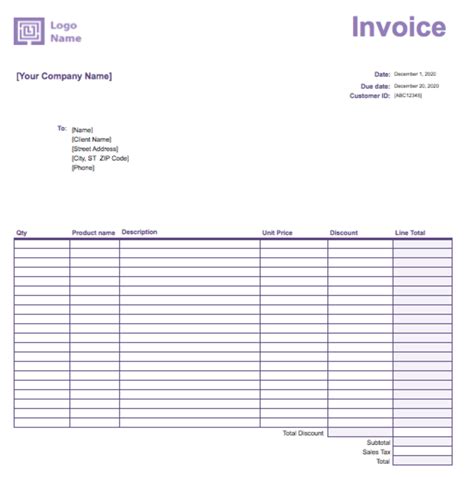 Template Invoice Di Excel Dan Cara Mudah Membuatnya