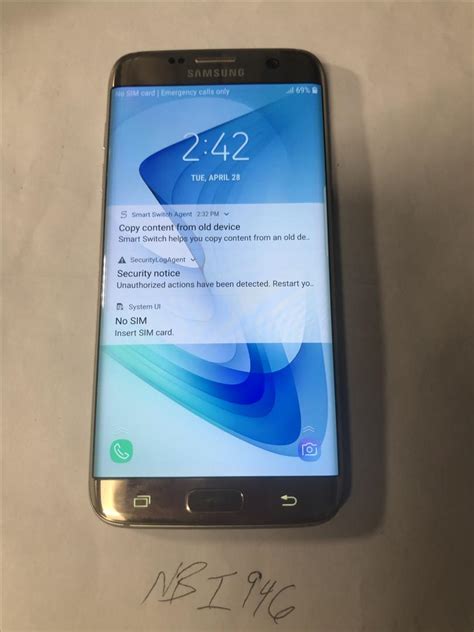 Samsung Galaxy S Edge Unlocked Gold Gb Sm G U Lueo