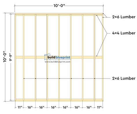 10x10 Lean To Shed Plans Build Blueprint Lean To Shed Shed Plans