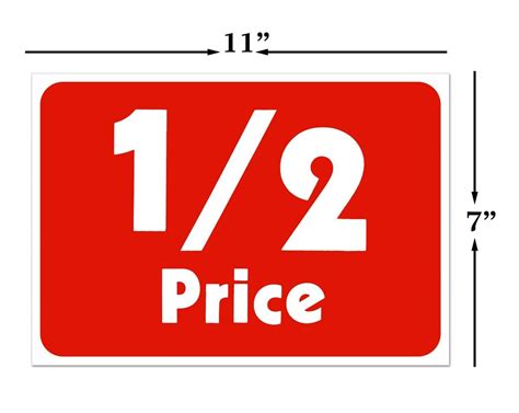 Sale Price Sign