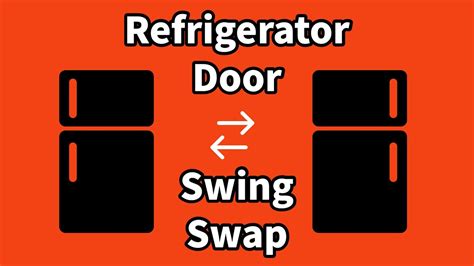 How To Change The Way A Refrigerator Door Opens YouTube