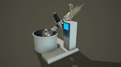 Laboratory Rotary Evaporator PBR 3D Model By Evrika