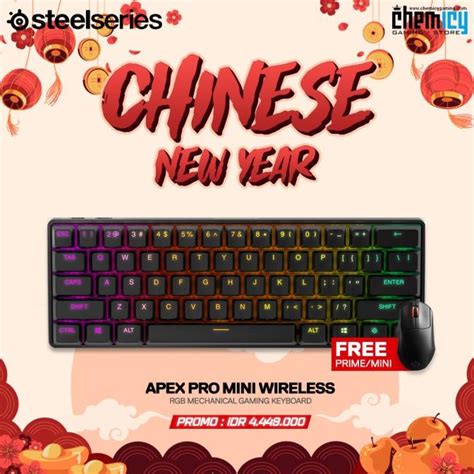 Jual Steelseries Apex Pro Mini Wireless Rgb Mechanical Gaming