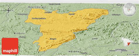 Savanna Style Panoramic Map Of Shamva