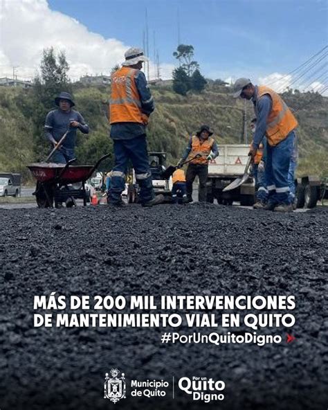 Municipio De Quito On Twitter 🗞️ Boletín Realizamos Bacheo