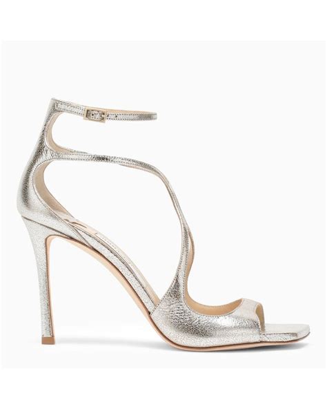 Jimmy Choo Champagne Azia Sandal In Metallic Lyst