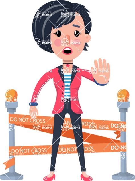 Cartoon Girl With Short Hair 112 Illustrations With Under Construction Sign Graphicmama