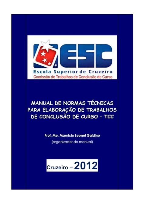 Pdf Manual De Normas T Cnicas Para Elabora O De Trabalhos De