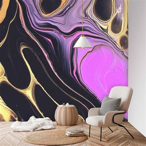 Marble Wall Mural Etsy