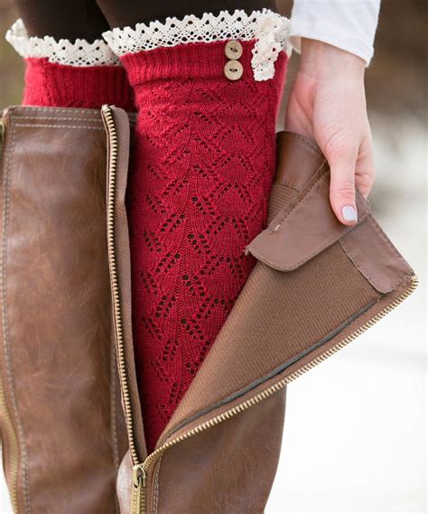 Look What I Found On Zulily Red Lace Leg Warmers By White Plum