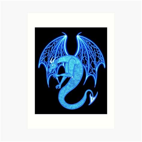 Electric Dragon Art Prints | Redbubble