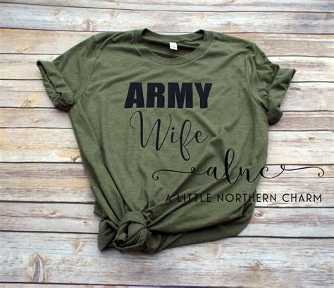 Army Wife Tee Military Spouse Shirt Proud Army Wife Shirt Etsy