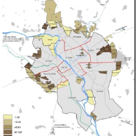 Shows The Map Of Iraq And The Location Of Nineveh Governorate Inside