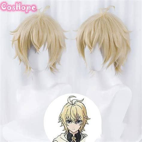 Jual Wig Cosplay Blonde Pirang Mikaela Hyakuya Owari No Seraph Rambut