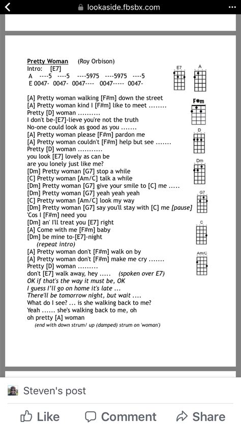 Pretty Woman Chords Telegraph