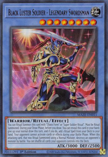 Black Luster Soldier Legendary Swordsman Yugioh Top Decks